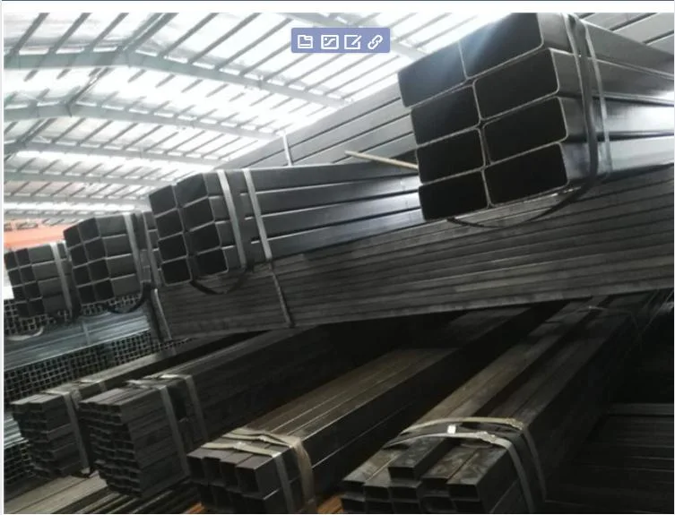 Good Price Black Welded Tube ERW Rectangular Steel Pipe Square Hollow Section