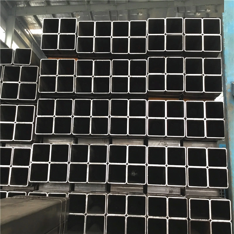 ASTM A500 Q235 S235jr S355jr Cold Rolled / Hot Rolled Black Annealed ERW Welded Hollow Section Square Steel Tube