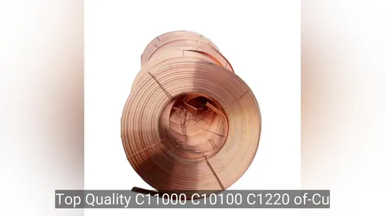 Bobines de tuyauterie en cuivre du tube de cuivre R410A de petit pain de tuyau de cuivre d'ASTM B280 de 3/8 pouces