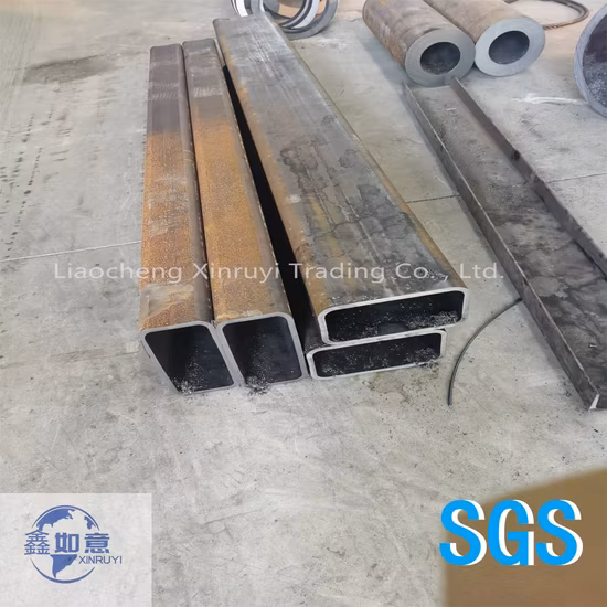  Tube carré rectangulaire en acier au carbone soudé ERW SSAW LSAW ASTM A53/API 5L Gr.  B Sch40 Sch80