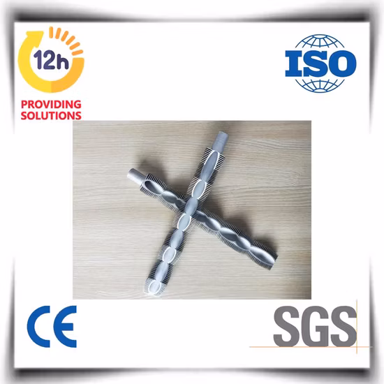 Chine prix d'usine haute qualité fréquence réfrigération industrielle et acier inoxydable soudé hélicoïdal extrudé spirale aileron/plaque à ailettes brasé tube échangeur de chaleur