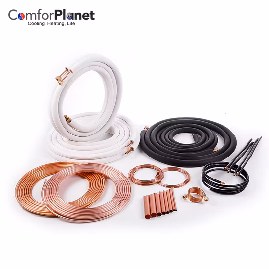 Bobine souple de tubes capillaires en cuivre de réfrigération avec écrous évasés courts